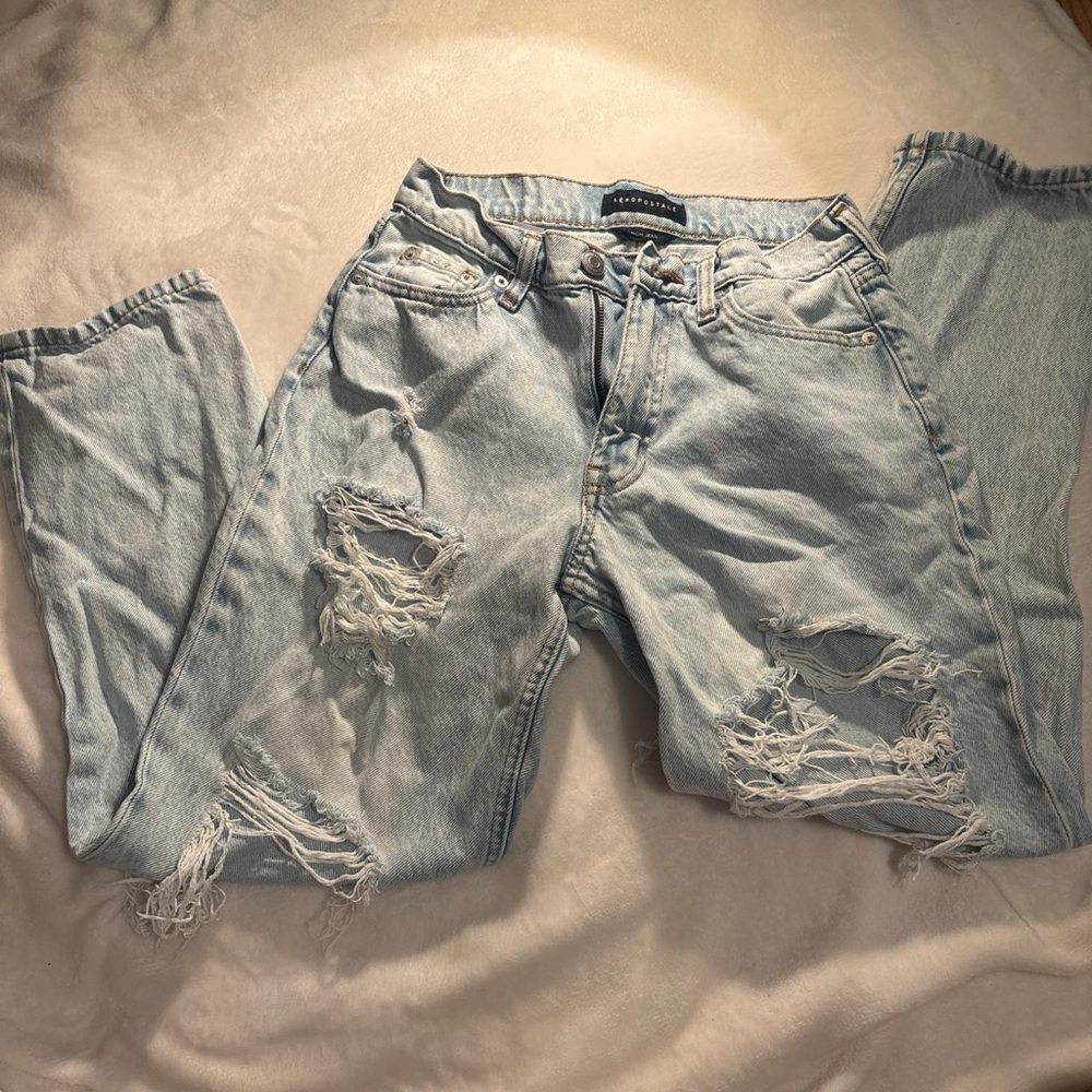 Aeropostale Light Wash Denim Jeans